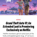 Rockstar покаже розширений трейлер GTA 6 на Netflix 27 серпня Rockstar покаже розширений трейлер GTA 6 на Netflix 27 серпня