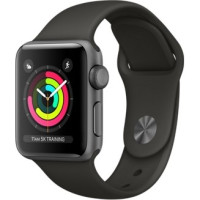 Apple  Watch Series 3 GPS 38mm Space Gray Aluminum w. Gray Sport B. - Space Gray (MR352)