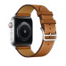 Apple Watch Series 4 Hermes GPS + Cellular 44mm Steel c. w. Fauve Barenia Leather Single Tour (MU6V2)