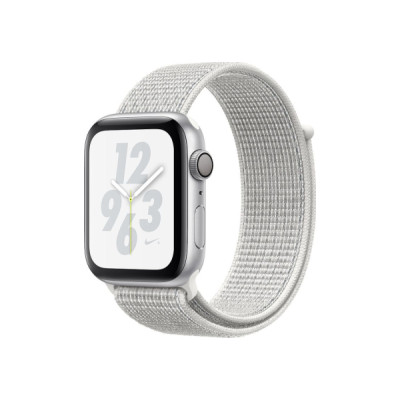 Apple Watch Nike+ Series 4 GPS 40mm Silver Alum. w. Summit White Nike Sport l. Silver Alum. (MU7F2)