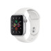 Apple Watch Series 5 GPS 44mm Silver Aluminum w. White b.- Silver Aluminum (MWVD2)