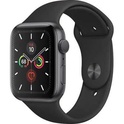 Apple Watch Series 5 LTE 44mm Space Gray Aluminum w. Black b.- Space Gray Aluminum (MWW12)