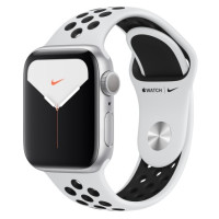 Apple Watch Series 5 Nike GPS + LTE 44mm Silver Aluminium w. Platinum/Black Nike Sport B. (MX392)