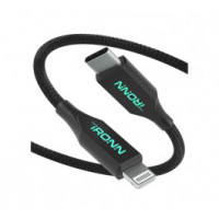 Кабель iRONN Type-C to Lightning 1.8m Black (CL20BN-L)