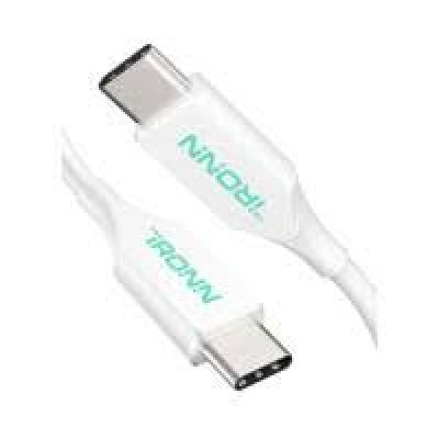 Кабель USB Type-C iRONN Type-C to Type-C 1.8m White (CC20WT-L) Кабель USB Type-C iRONN Type-C to Type-C 1.8m White (CC20WT-L)