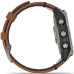 Garmin Fenix 7 Sapphire Solar Titanium with Chestnut Leather Band (010-02540-31)
