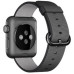 Apple Watch Series 2 38mm Space Gray Aluminum Case with Black Woven Nylon Sport Band (MP052)