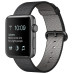 Apple Watch Series 2 38mm Space Gray Aluminum Case with Black Woven Nylon Sport Band (MP052)