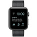 Apple Watch Series 2 42mm Space Gray Aluminum Case with Black Woven Nylon Band (MP072)