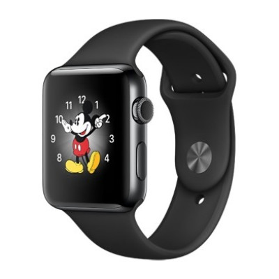 Apple Watch Series 2 38mm Space Black Stainless Steel Case with Black Sport Band (MP492)