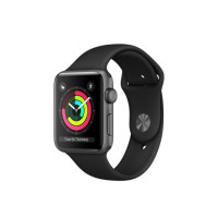 Apple Watch Series 3 (GPS) 42mm Space Gray Aluminum w. Black Sport B. - Space Gray (MQL12)