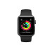 Apple Watch Series 3 GPS 38mm Space Gray Aluminum w. Black Sport B. - Space Gray (MQKV2)