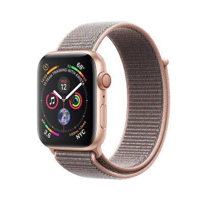 Apple Watch Series 4 GPS + LTE 44mm Gold Alum. w. Pink Sand Sport l. Gold Alum. (MTV12, MTVX2)