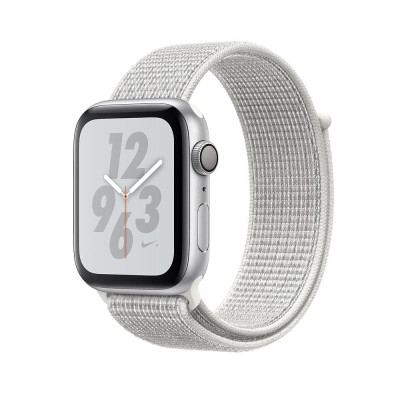 Apple Watch Nike+ Series 4 GPS 44mm Silver Alum. w. Summit White Nike Sport l. Silver Alum. (MU7H2)