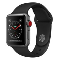 Apple Watch Series 3 GPS + Cellular 38mm Space Gray Aluminum w. Black Sport B. (MQJP2) Apple Watch Series 3 GPS + Cellular 38mm Space Gray Aluminum w. Black Sport B. (MQJP2)