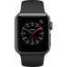 Apple Watch Series 3 GPS + Cellular 38mm Space Gray Aluminum w. Black Sport B. (MQJP2)