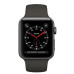 Apple Watch Series 3 GPS + Cellular 42mm Space Gray Aluminum w. Black Sport B. (MQK22)