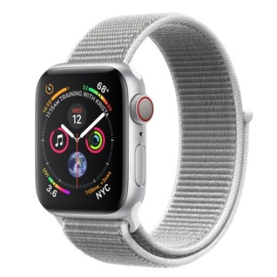 Apple Watch Series 4 GPS + LTE 40mm Silver Alum. w. Seashell Sport l. Silver Alum. (MTUF2)