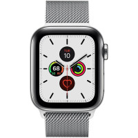 Apple Watch Series 5 LTE 40mm Steel w. Steel Milanese Loop - Steel (MWWT2)