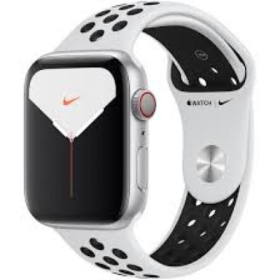 Apple Watch Series 5 Nike GPS + LTE 44mm Silver Aluminium w. Platinum/Black Nike Sport B. (MX392)