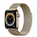 Apple Watch Series 6 GPS + Cellular 44mm Gold Stainless Steel Case w. Gold Milanese L. (M07P3)
