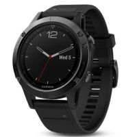 Garmin Fenix 5 Black Sapphire with Black Band (010-01688-10)