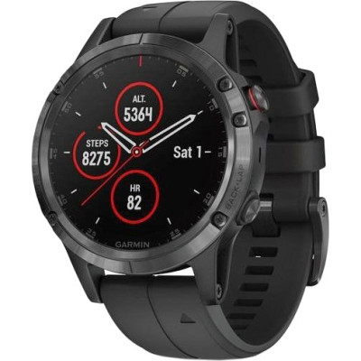 Garmin Fenix 5 Plus Sapphire Black with Black Band (010-01988-00)