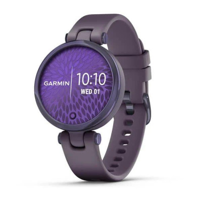 Garmin Lily Midnight Orchid Bezel with Deep Orchid Case and Silicone Band (010-02384-12)