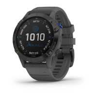 Garmin Fenix 6 Pro Solar Edition Black With Gray Band (010-02410-11/10)