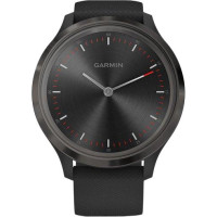 Garmin Vivomove 3 Slate Stainless Steel Bezel w. Black and Silicone B. (010-02239-01)