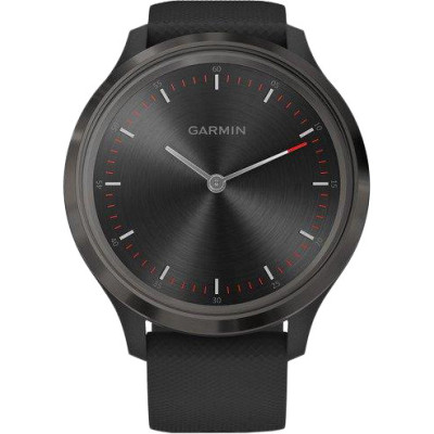 Garmin Vivomove 3 Slate Stainless Steel Bezel w. Black and Silicone B. (010-02239-01)