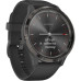Garmin Vivomove 3 Slate Stainless Steel Bezel w. Black and Silicone B. (010-02239-01)