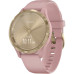 Garmin Vivomove 3s Light Gold Stainless Steel Bezel w. Dust Rose and Silicone B. (010-02238-01)