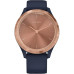 Garmin Vivomove 3s Rose Gold Stainless Steel Bezel w. Navy and Silicone B. (010-02238-03)