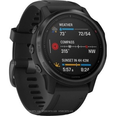 Garmin Fenix 6S Pro Black With Black Band (010-02159-14/010-02159-13)