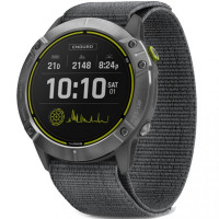 Garmin Enduro Steel with Gray UltraFit Nylon Strap (010-02408-00)