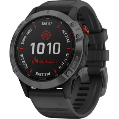 Garmin Fenix 6 Pro Solar Edition Slate Gray With Black Band (010-02410-15/14)
