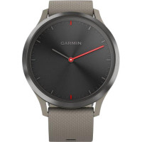 Garmin VIVOMOVE HR SPORT BLACK WITH SANDSTONE SILICONE BAND ONE SIZE (010-01850-03)