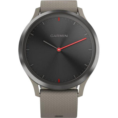 Garmin VIVOMOVE HR SPORT BLACK WITH SANDSTONE SILICONE BAND ONE SIZE (010-01850-03)