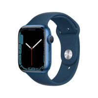 Apple Watch Series 7 GPS 45mm Blue Aluminum Case With Blue Sport Band (MKN83)