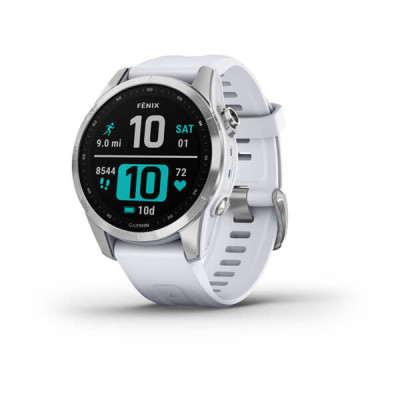 Garmin Fenix 7S Silver with Whitestone Band (010-02539-02/03)