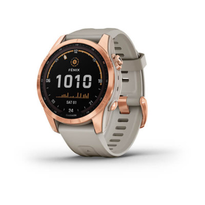 Garmin Fenix 7S Solar Rose Gold with Light Sand Band (010-02539-10/11)