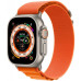 Apple Watch Ultra GPS + Cellular 49mm Titanium Case with Orange Alpine Loop - Small (MNHA3/MNHH3)