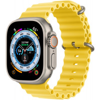 Apple Watch Ultra GPS + Cellular 49mm Titanium Case with Yellow Ocean Band (MNH93/MNHG3)