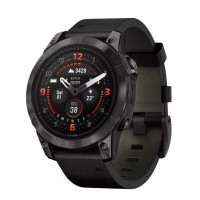 Garmin Epix Pro Gen 2 Sapphire 47mm Carbon G. DLC Tit. with B. Leather Band (010-02803-30)