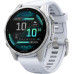Garmin Fenix 8 43mm AMOLED Silver with Whitestone Silicone Band (010-02903-00)