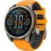 Garmin Fenix 8 47mm AMOLED Sapphire Titanium w. Spark Orange/Graphite Silicone Band (010-02904-10/11)