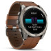 Garmin Fenix 8 51mm AMOLED Sapphire Carbon grey DLC w. Chestnut Leather Band (010-02905-40)