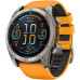 Garmin Fenix 8 51mm AMOLED Sapphire Titanium w. Spark Orange/Graphite Silicone Band (010-02905-10/11)