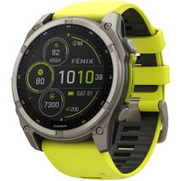Garmin Fenix 8 51mm Solar Sapphire Titanium w. Amp Yellow/Graphite Silicone Band (010-02907-20/21) Garmin Fenix 8 51mm Solar Sapphire Titanium w. Amp Yellow/Graphite Silicone Band (010-02907-20/21)